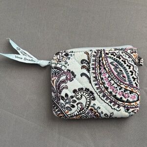Vera Bradley Coin Purse Soft Sky Paisley | Excellent Condition
